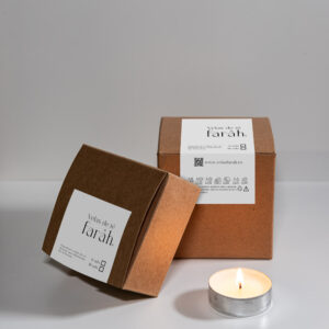 Velas de té de soja natural